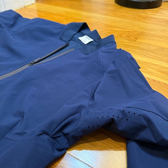 Gymshark Performance Tracksuit Set - Navy Blue Zip Jacket & Joggers - Size S - Picture 5 of 9